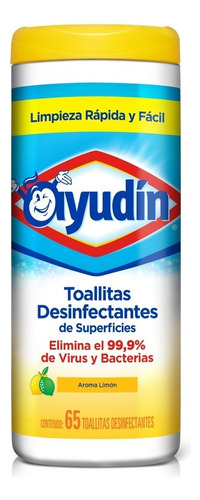 Ayudin Toallitas Desinfectantes Limon X 65