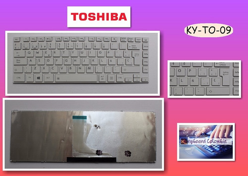 Teclado Toshiba L800 L805 L830 M800 Blanco