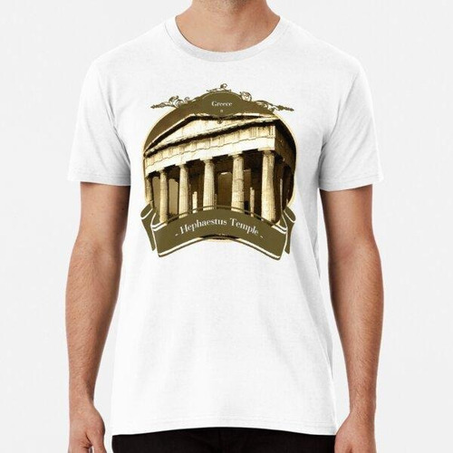 Remera Grecia - Templo Hefesto Algodon Premium