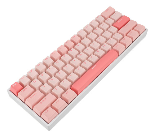 Teclado Mecánico Rgb De 61 Teclas Azul Usb C Con Cable Para