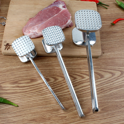 Martillo Ablandador De Carne De Doble Cara Con Mango De Agar