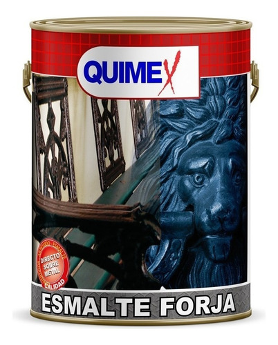 Esmalte Sintético Triple Acción Forja 4 Litros Quimex Pintur Color Oro