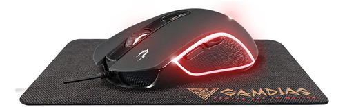 Mouse Gamer Gamdias Zeus E3 3600dpi Rgb + Mouse Pad Nyx E1