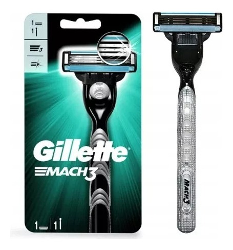 Gillette Mach3 Afeitadora Con Repuesto 100% Original Usa