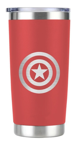 Termo Personalizado Marvel Capitán América 20 Oz -acero Inox