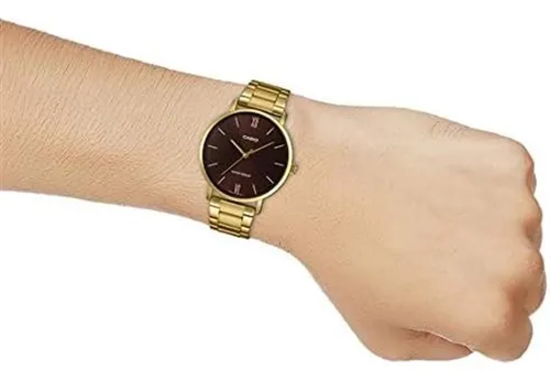 Casio Mtp-vt01g-5b Reloj Analógico De 3 Manecillas Con Esfer