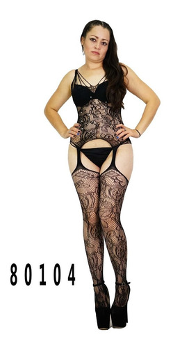 Medias De Red Baby Doll Liguero Bodysuit Lenceria Sexy 70179
