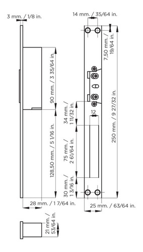 Imagen 5 de 6 de Hembrilla Eléctrica Cerradura Abrepuertas 12v Cisa