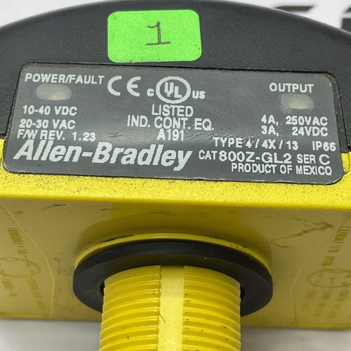 Allen Bradley 800z-gl2 Boton Touch De Seguridad 1 (Usado)