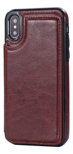 B Funda Carcasa Piel Billetera Con Soporte Para iPhone