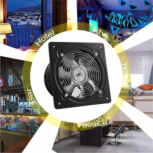 Extractor De Aire Ventilador Industrial Cocina 4''acero Inox Foowei