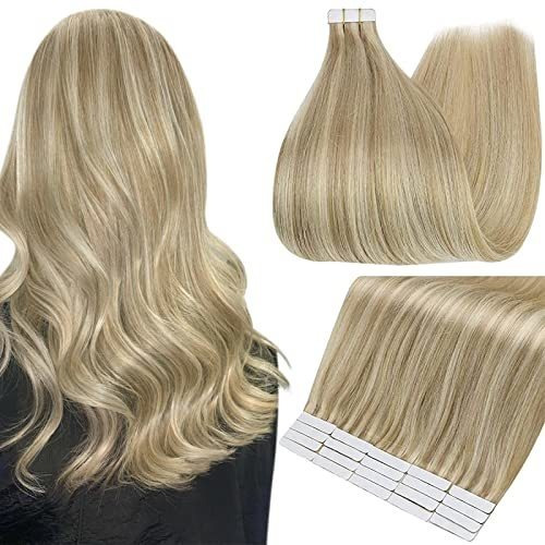 Fshine Tape In Hair Extensions Human Hair Rubia Mtxni