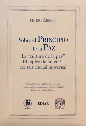 Sobre El Principio De La Paz - Haberle, Peter