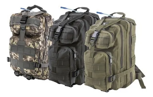 Mochila Táctica Camping 34l Verde Militar - Mundo Trabajo