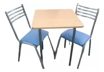 Comprar Combo Mesa Lejaim 60x60 Haya Con 2 Sillas Caño Diseño Compacto Y Práctico Estilo Moderno Y Elegante Fácil Montaje Materiales De Alta Calidad