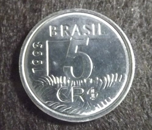 7 Moedas Do Brasil Cruzeiros Reais  1993/1994  Fc  L.548