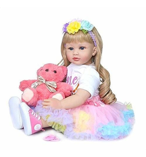 Roshuan Realista Niño Reborn Doll Silicona 24 Pulgadas Reali