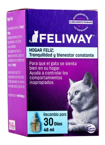 Feliway Para Gatos Repuesto 48 Ml 