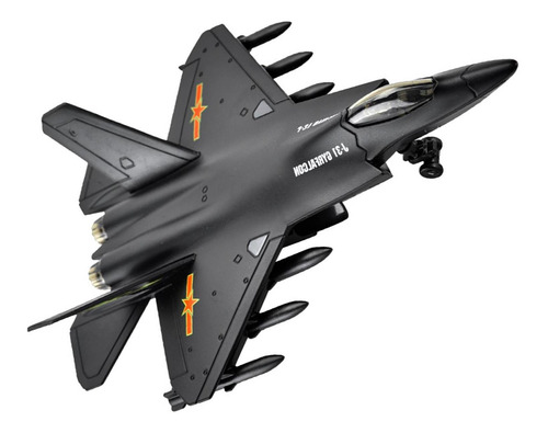 1/72 Modelo De Avión De Fuerza Aérea China J31 Con Negro