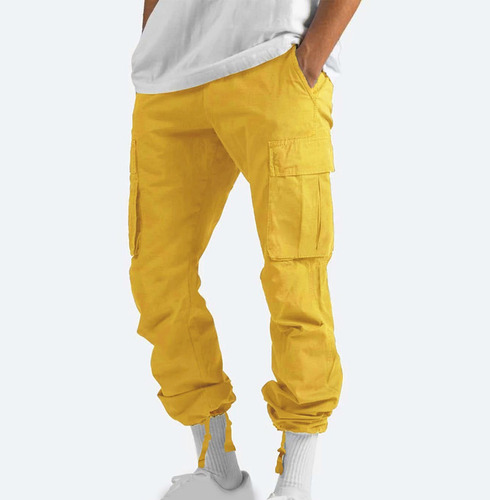 Pantalones Tipo Cargo De Fitness Para Hombre, De Tipo Liso,