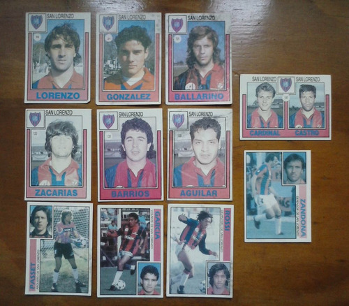 Lote Figuritas Futbol Argentina 1991 1992 1993 San Lorenzo