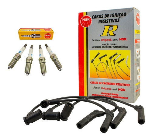 Kit Cables+bujias Ngk Ford Escort 1.6 8v Rocam 