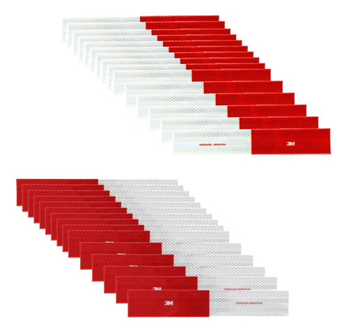 Kit Faixa Refletiva 20 Lateral 1 Para Choque 3m