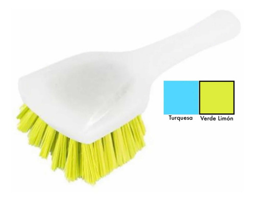 Cepillo De Limpieza De Uso Rudo Con Mago Color Verde Limón