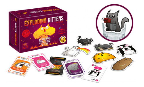 Juego De Cartas Exploding Kittens Party Pack 2-10 Jugadores