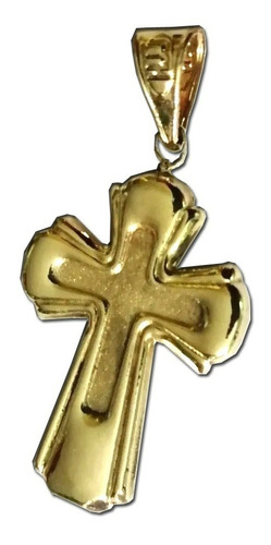 Cruz De Cristo Dije En Oro Italiano 18k Garantizado 