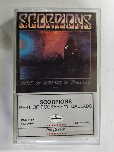 Scorpions Best Of Rockers N Ballads Cassette Como Nuevo