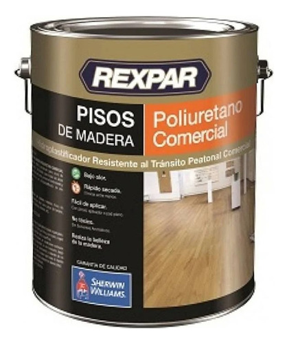 Rexpar Pisos Madera Poliuretano Comercial X 4 Lt