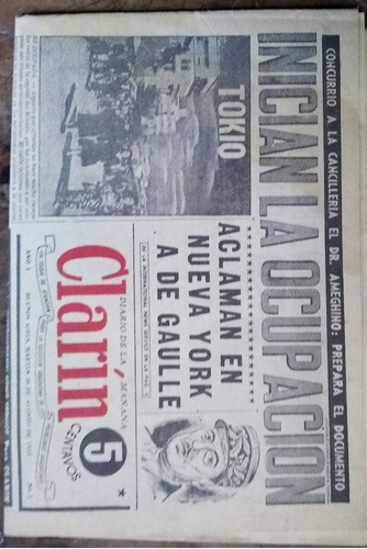 Diario Clarín Facsimile 1° Edición 1945