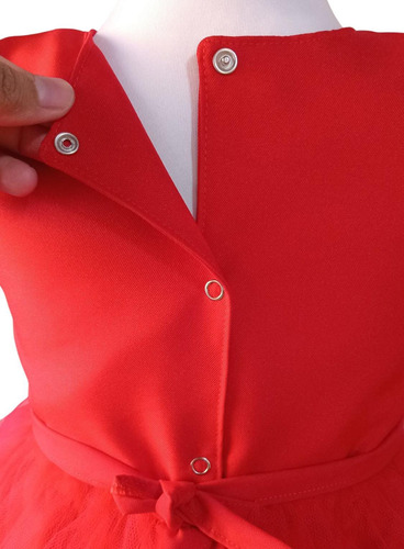 Disfraz Vestido Plim Plim Payaso Tutu Bebe Rojo 1