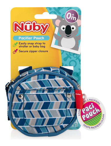 Nuby Pacifier Combo De Paci-pouch Higiénico Para Viajes, Con