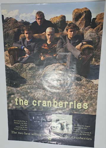 The Cranberries / Afiche Original Island Récords Ltd Promo (Usado)