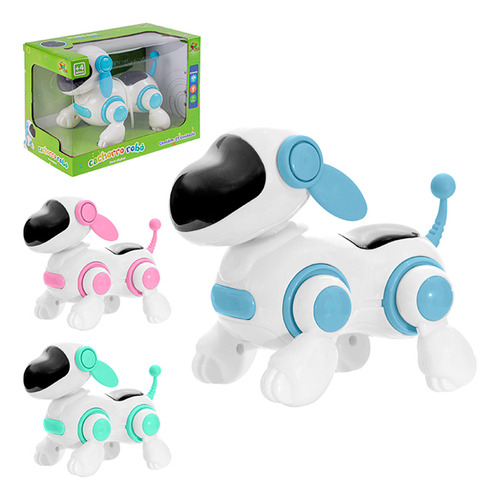 Cachorro Robô Face Digital E Brinquedo Estímulos Sensoriais