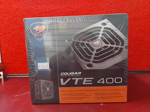 Fuente De Poder Cougar Vte 400 Certificada. Boleta/factura