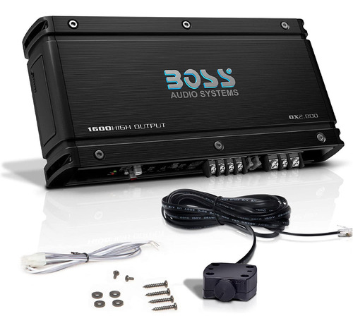 Amplificador Potencia Boss 1600w 2 Canales 2 Ohms Ox2.800 Color Negro