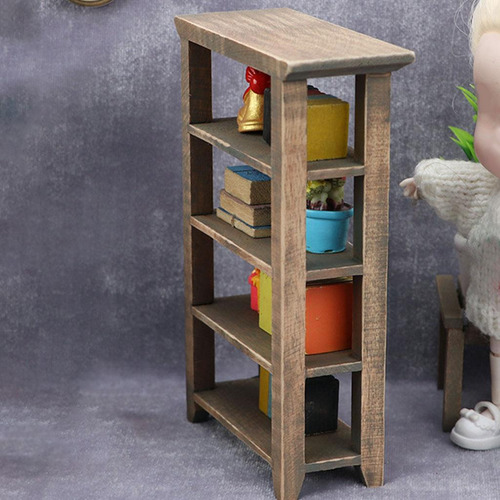 2 Estantería De Casa De Muñecas En Miniatura A Escala 1:12