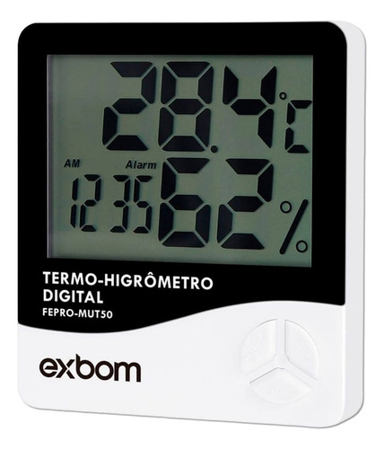 Termo Higrômetro Digital Sensor Externo Interno