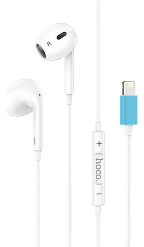 Audifonos Hoco M1 Max Crystal In Ear Cable Lightning Blanco