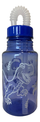 Botella 475 Ml Para Niño De Dinosaurio Rex Bpa Free Reciclab