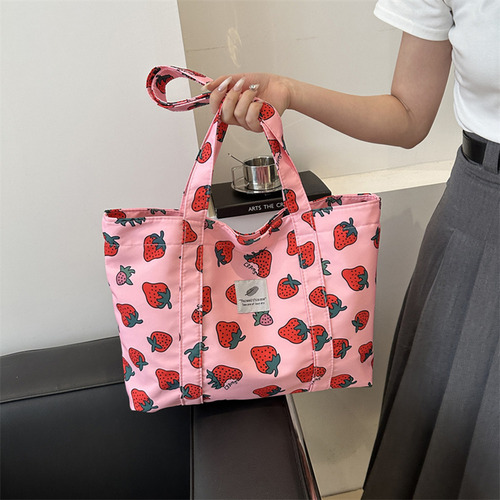 Para Bolso De Hombro A51b Con Estampado De Cerezas De Gran
