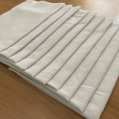 Imagem 2 de 7 de Pano De Chão Branco Pé De Galinha Saco 70 X 55 10 Unidades