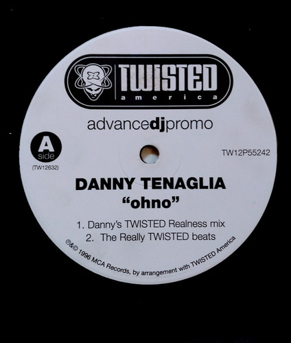 Danny Tenaglia Ohno Vinilo Promo Twisted América