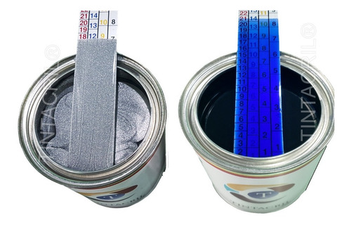 Imagen 5 de 11 de Kit Pintura Candy Bc Azul Noche 1 Lt + Base Aluminio Bc. 1l.