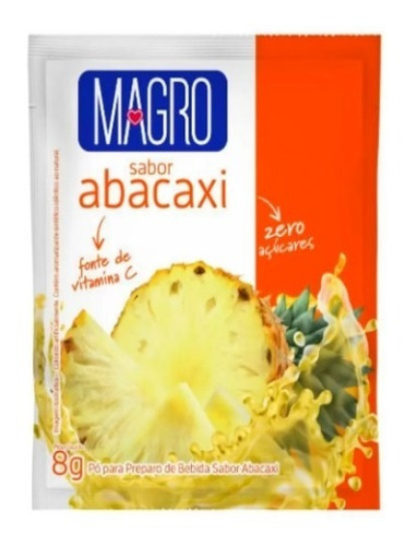 Suco De Abacaxi Refresco Zero Açúcar 8g Magro