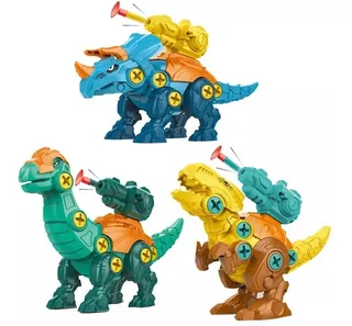 Pack X 3 Huevos Dinosaurio Armable