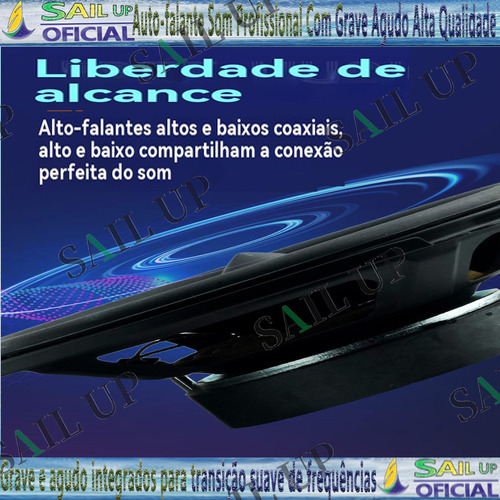 Auto-falante Som Profissional Com Grave Agudo Alta Qualidade